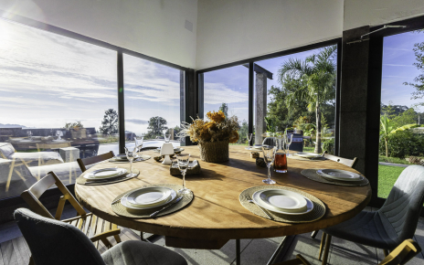 Dining area with terrific views